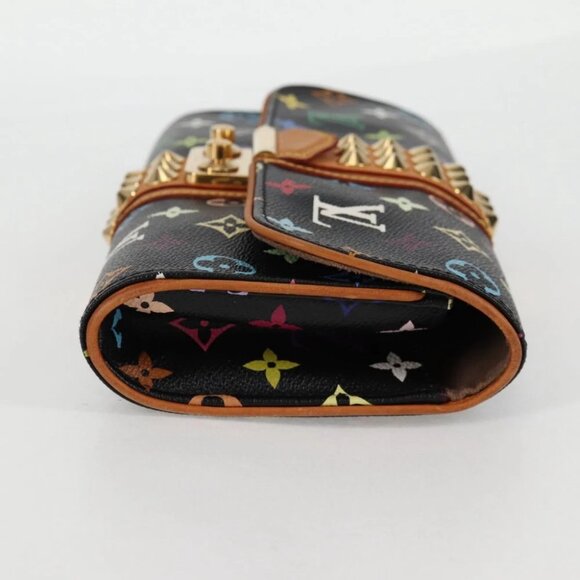 LOUIS VUITTON Multicolor Pochette Courtney Clutch Bag Black M45640 Auth 128863V - Picture 5 of 15